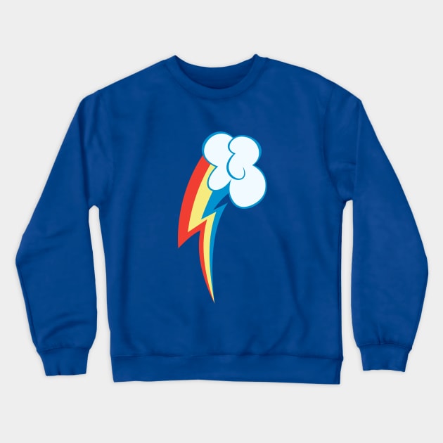 Rainbow Dash Cutie Mark Crewneck Sweatshirt by ariados4711
